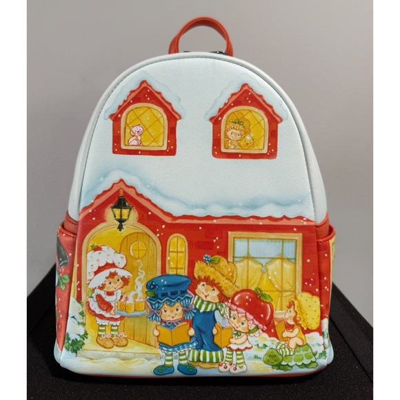 Loungefly Handbags - NEW Loungefly Strawberry Shortcake And Friends Caroling Holiday Mini Backpack